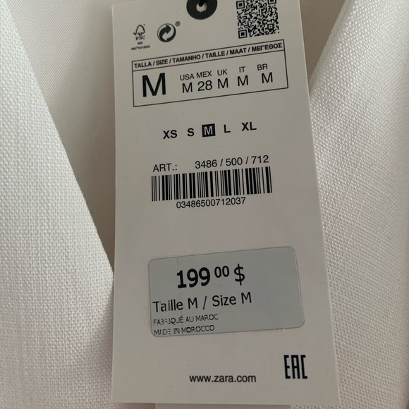 Zara White Blazer Dress LIMITED EDITION - Picture 8 of 8